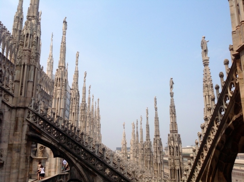 terraço Duomo de Milão