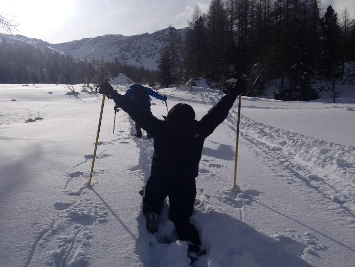 caminhada na neve - Cortina d'Ampezzo